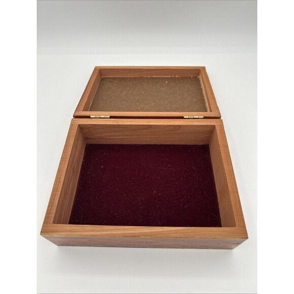 Ridin Hy Ranch Cedar Keepsake Box Horse Lightning Western Decor Storage - Picture 7 of 10